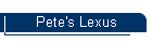 Pete's Lexus